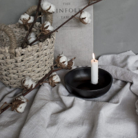 Lidatorp kaarsenstandaard glossy zwart